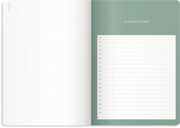 Kalender A5 udatert Blå, Burde