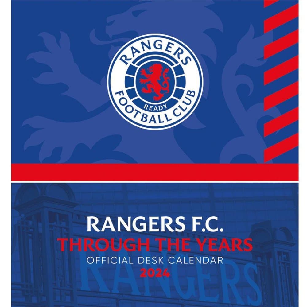 Rangers FC Through The Years 2024 Desktop Calendar CDON