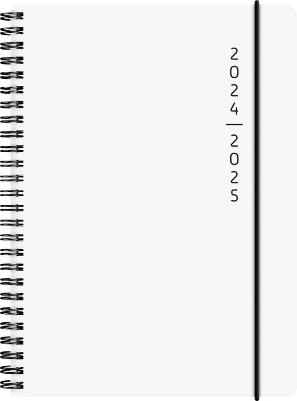 Kalender 24/25 A5 Plain White 18 mån Almanacksförlaget