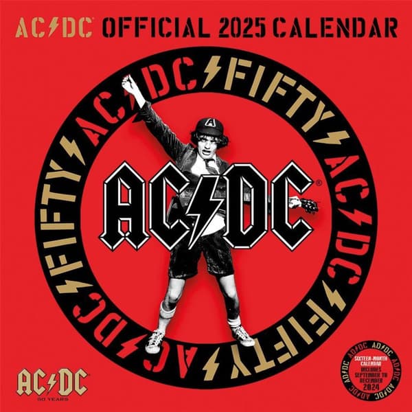 AC/DC 2025 Square Calendar