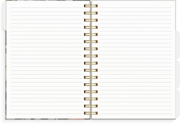 Kalender 2025 A5 Leo Organizer & Notes Blomst Grieg