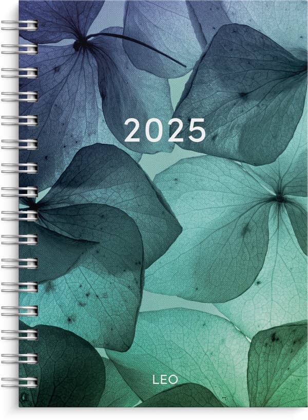 Kalender 2025 A5 Leo Trend Blomst Grieg