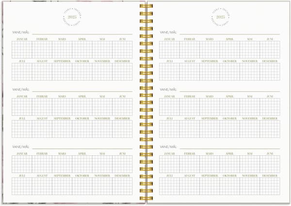 Kalender 2025 A5 Life Planner Essentials Grieg