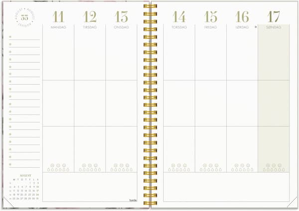 Kalender 2025 A5 Life Planner Essentials Grieg