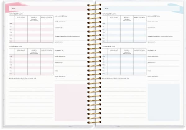 Kalenteri 2025 Life Organizer Family Planner Burde
