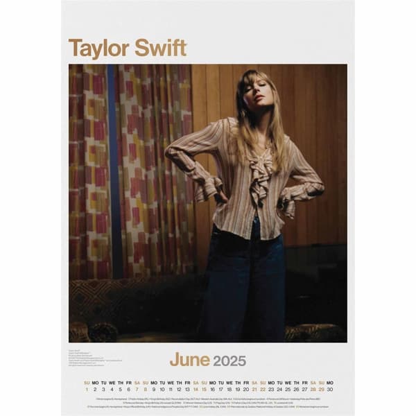 Taylor Swift 2025 A3 Wall Calendar