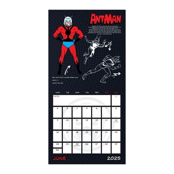 Marvel Comics 2025 Square Wall Calendar