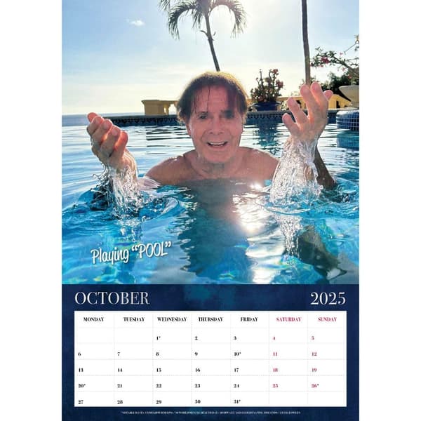 Cliff Richard 2025 A3 Wall Calendar