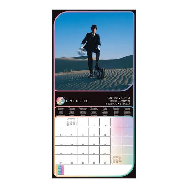 Pink Floyd 2025 Square Wall Calendar