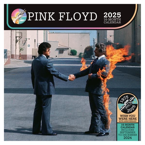 Pink Floyd 2025 Square Wall Calendar Multicoloured One Size