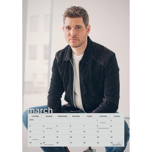 Michael Bublé 2025 A3 Väggkalender