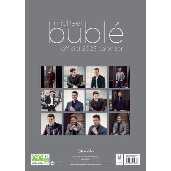 Michael Bublé 2025 A3 Väggkalender