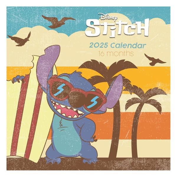 Lilo & Stitch 2025 Square Calendar Multicoloured One Size
