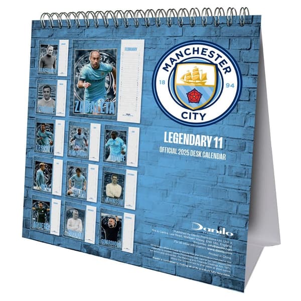 Manchester City FC 2025 Desktop Calendar