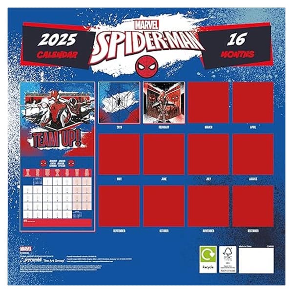 Spider-Man 2025 Square Calendar