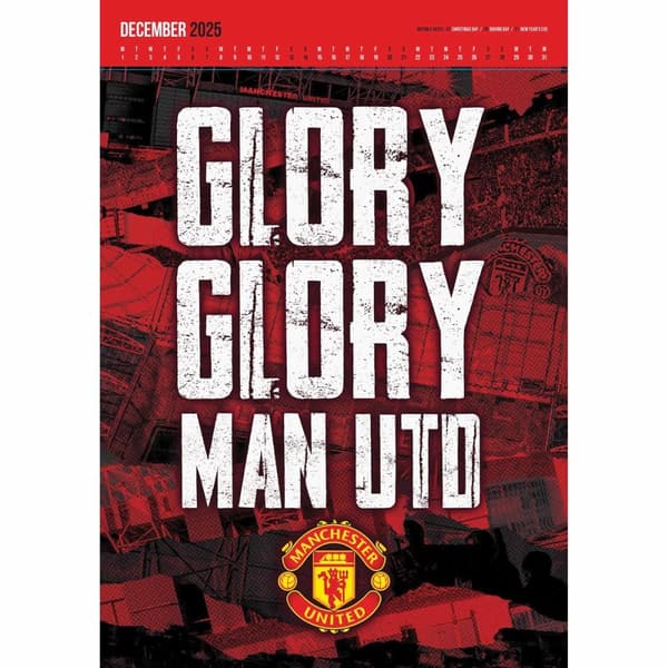 Manchester United Wall Calendar 2025