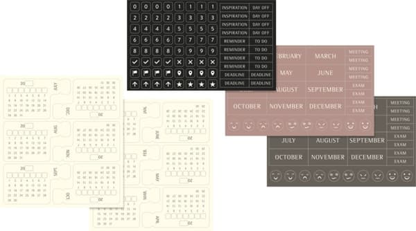 Kalender Odaterad Classic Hard WeekNote Large Svart Moleskine