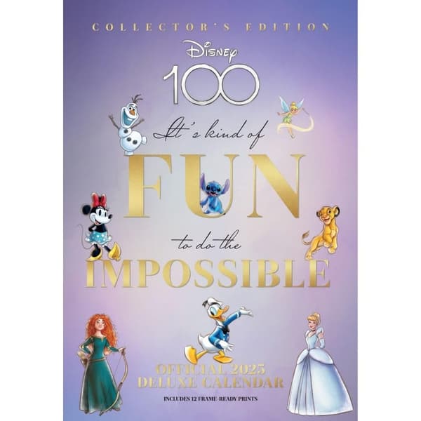Disney Deluxe 2025 Väggkalender Multicoloured One Size