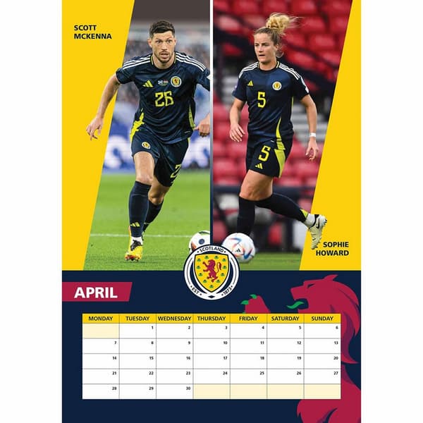 Scottish FA 2025 A3 Wall Calendar