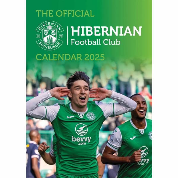 Hibernian FC 2025 A3 Wall Calendar Multicoloured One Size
