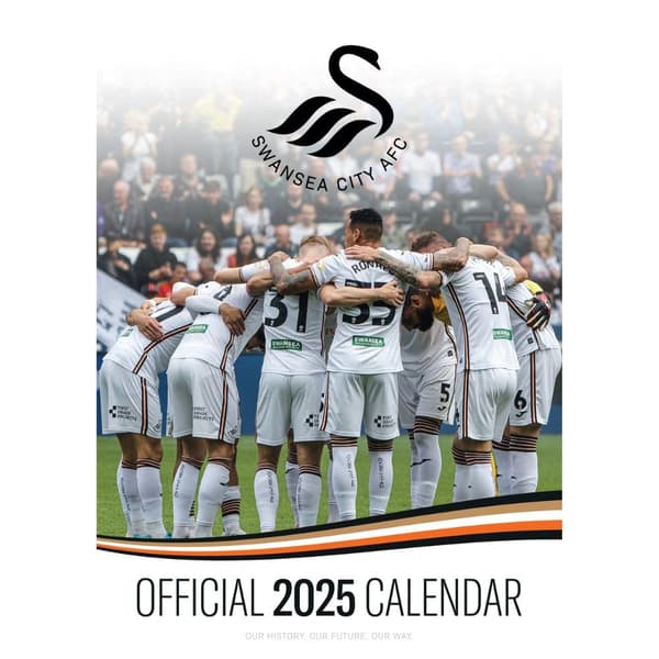 Swansea City AFC 2025 A3 Wall Calendar Multicoloured One Size