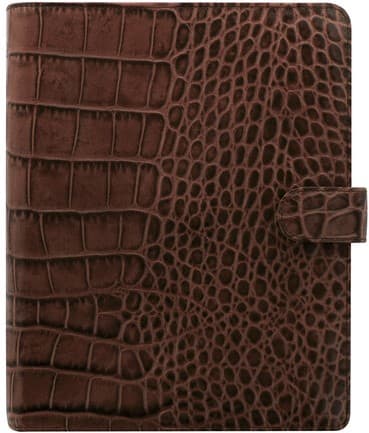 Systemkalender A5 Classic Croc Chestnut Filofax