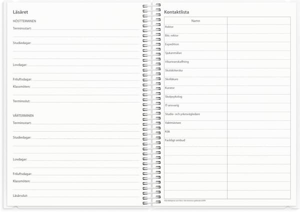 Kalender 25/26 Lärarkalendern Klass Burde