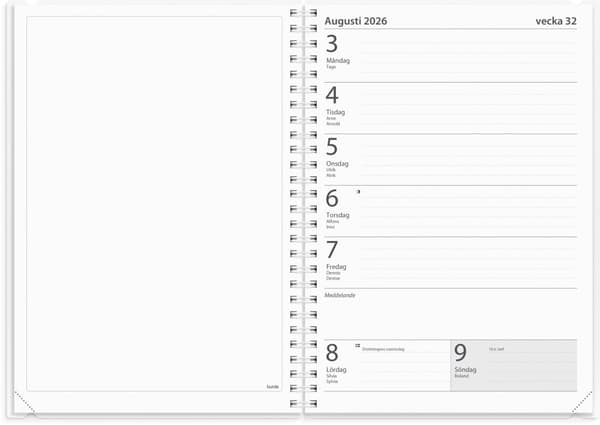 Kalender 25/26 A5 Loggkalendern Burde