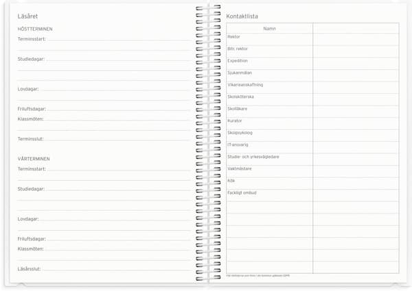 Kalender 25/26 Stora Lärarkalendern Burde