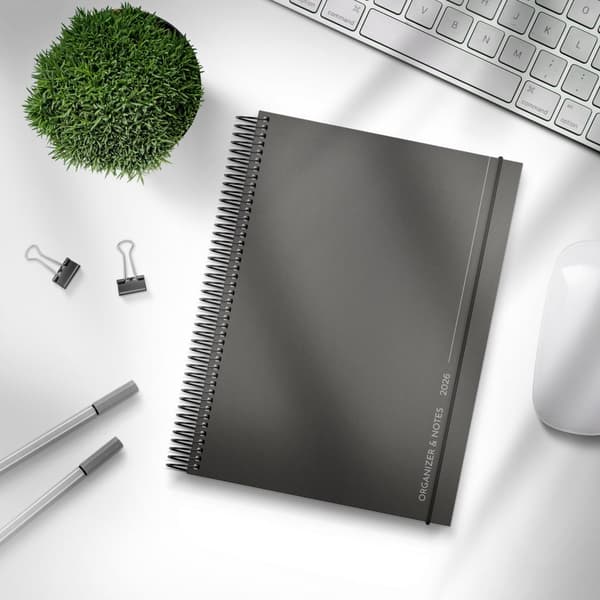 Kalender 25/26 Organizer & Notes Svart Burde