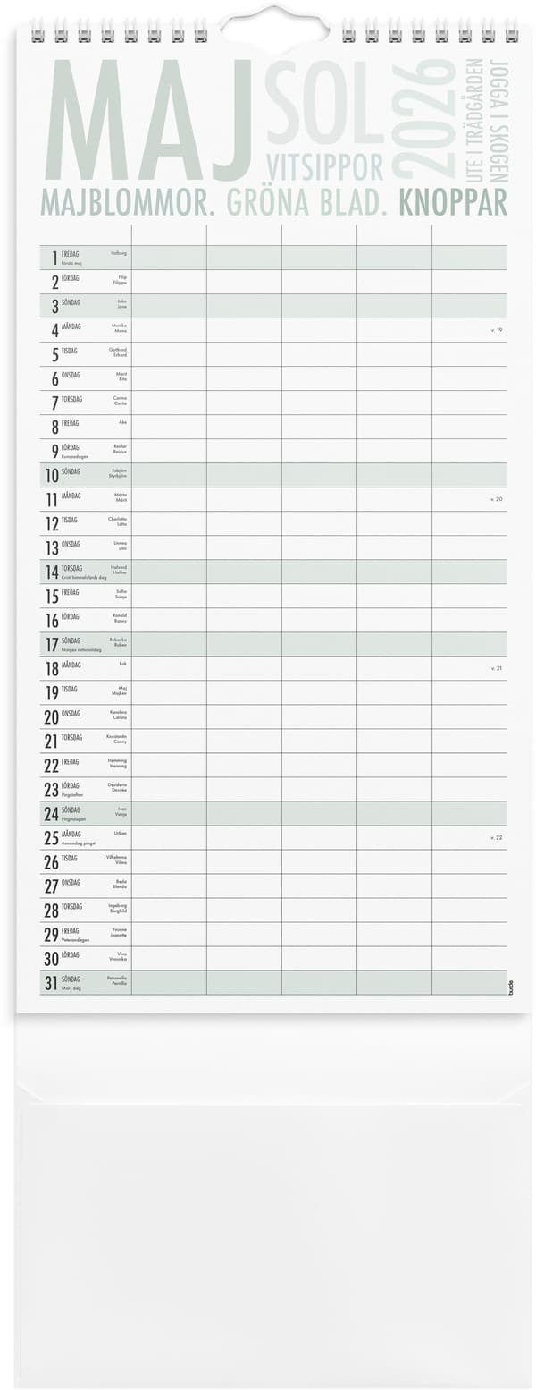 Familjekalender 25/26 TrendArt Burde