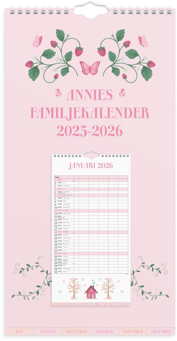 Familjekalender 25/26 Annies Burde
