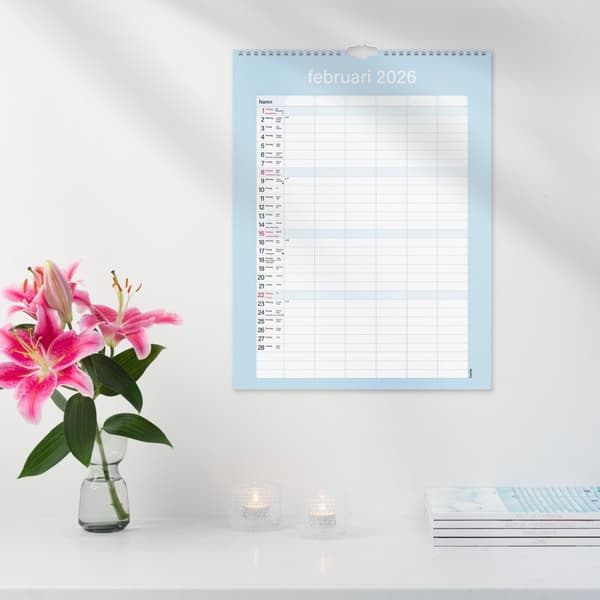 Familjekalender 25/26 Praktisk Burde