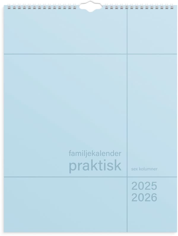Familjekalender 25/26 Praktisk Burde
