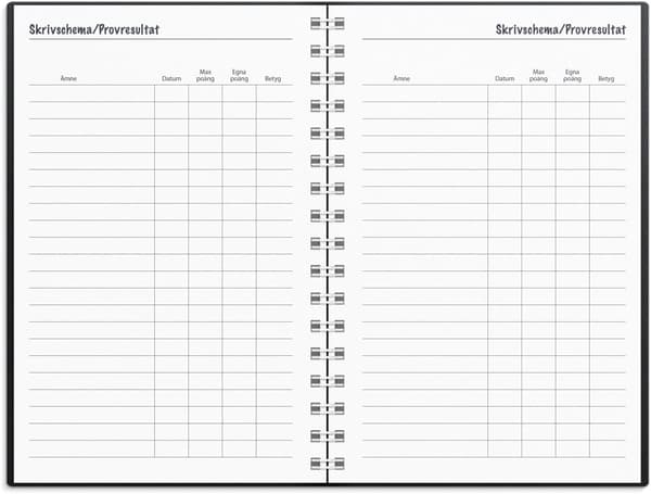 Kalender 25/26 Lilla Studieåret Basic svart plast Burde