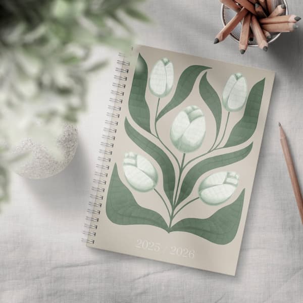 Kalender 25/26 A5 Study Story Blomma Burde