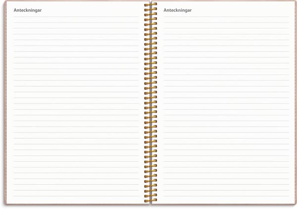 Kalender 25/26 A5 Study Twist rosa Burde