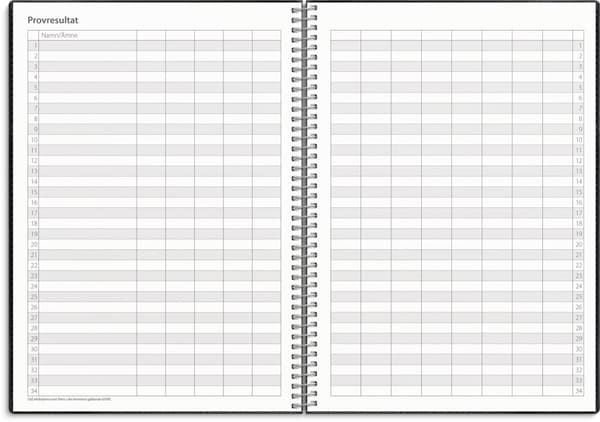 Kalender 25/26 A5 Study Twist svart Burde