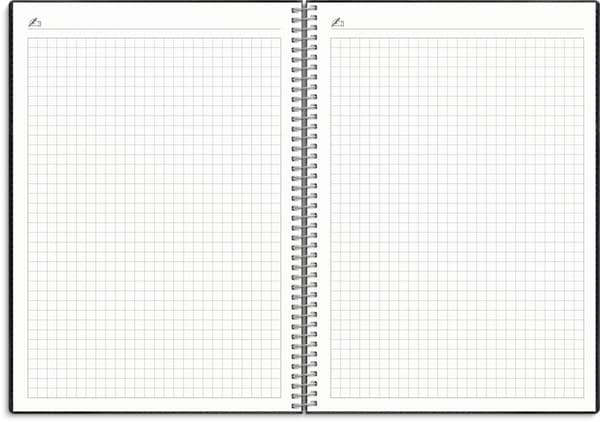 Kalender 25/26 A5 Study Twist svart Burde