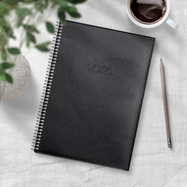 Kalender 25/26 A5 Study Twist svart Burde