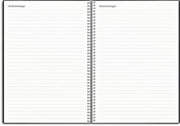 Kalender 25/26 A5 Study Twist svart Burde