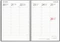 Miniatyrbillede 2 af 8: Kalender 25/26 A5 Study Twist svart Burde