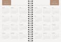 Miniatyrbilde 5 av 6: Kalender 25/26 A6 Gray Marble 18 mnd Almanacksförlaget