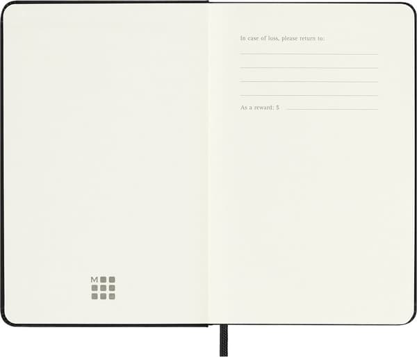 Kalender 18M 25/26 Classic Hard WeekNote Large Svart Moleskine