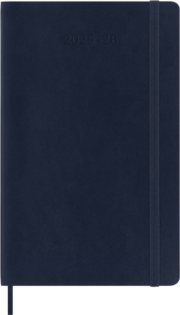 Kalender 18M 25/26 Classic Soft WeekNote Large Safirblå Moleskine