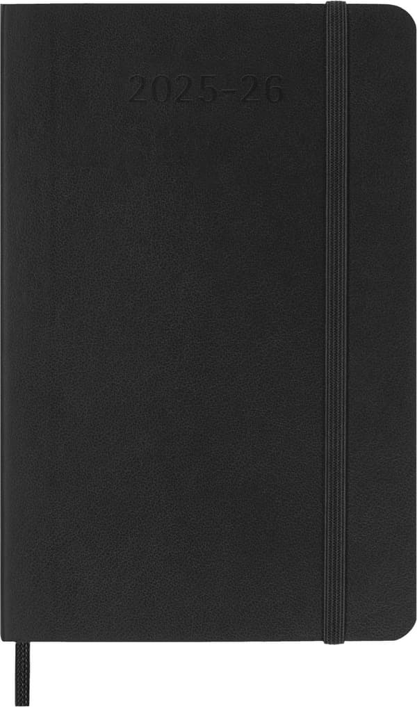 Kalender 18M 25/26 Classic Soft WeekNote Pocket Svart Moleskine