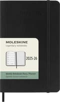 Miniatyrbillede 1 af 6: Kalender 18M 25/26 Classic Soft WeekNote Pocket Svart Moleskine