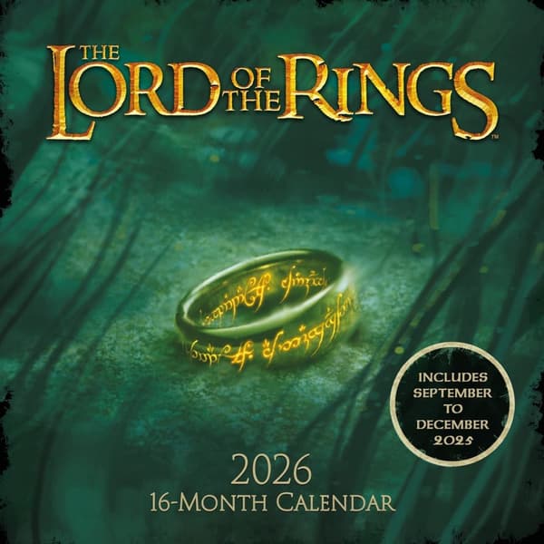 The Lord Of The Rings 2026 Square Calendar CDON