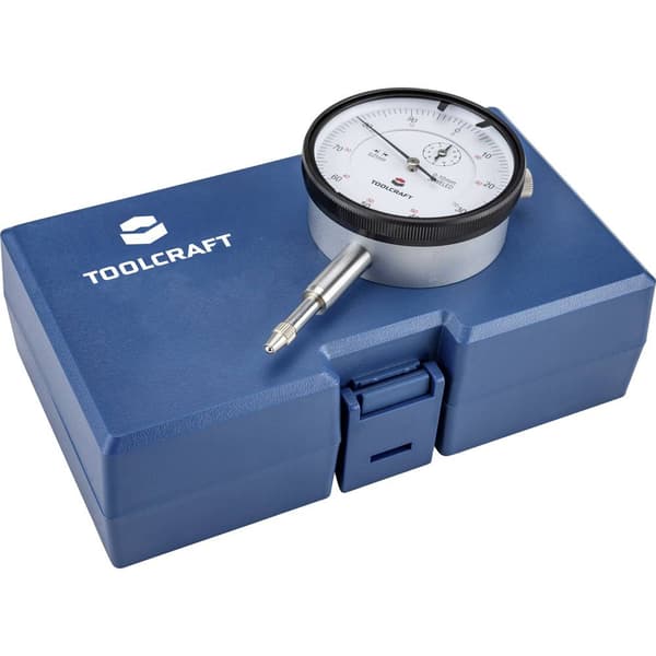 TOOLCRAFT TO-6443499 Mätur 10 mm Avläsning: 0.01 mm