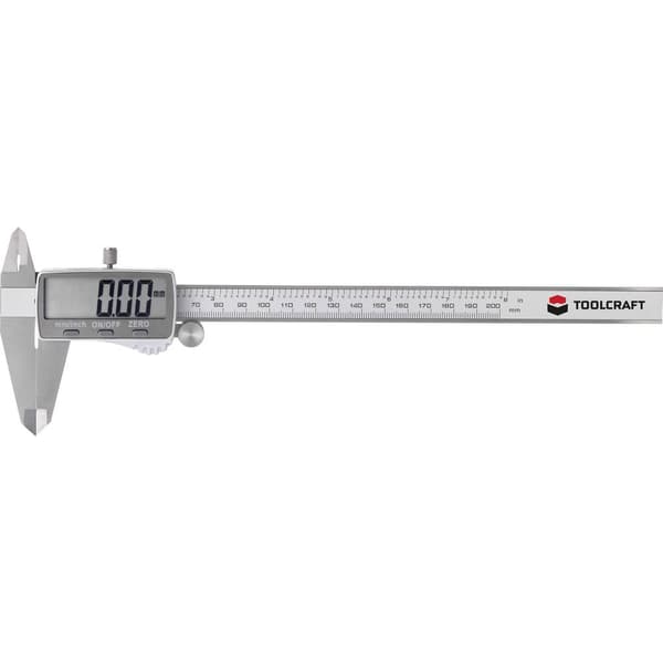 TOOLCRAFT TO-6935868 Digitalt skjutmått 200 mm